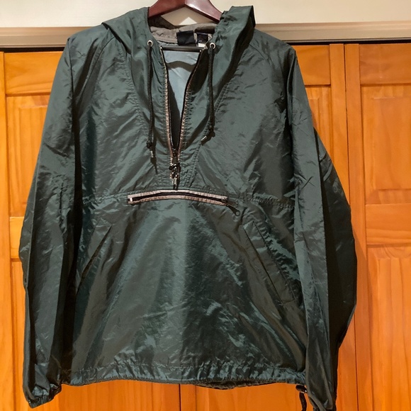 Gap Green Windbreaker, Pullover Hooded Size Medium, Men, Women Unisex - Picture 1 of 10